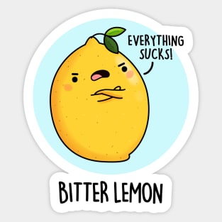 Bitter Lemon Fruit Food Pun Sticker